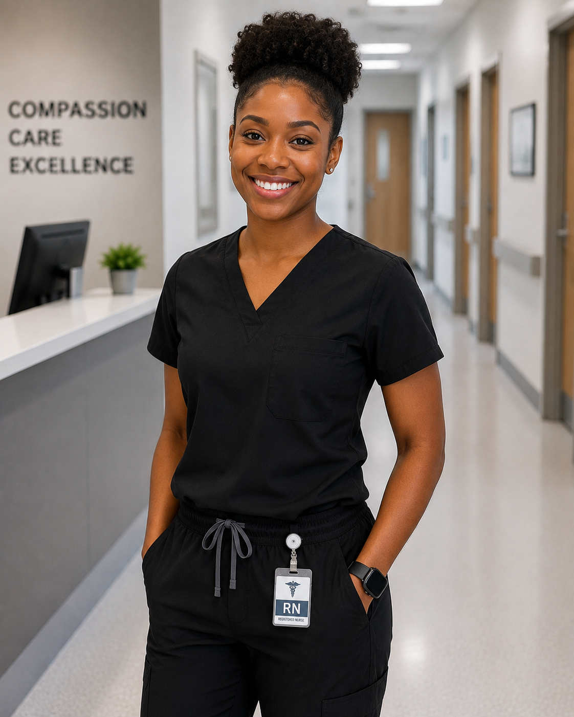 Lab coat with stethoscope